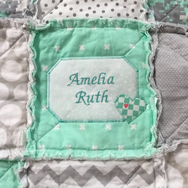 ADD ON, Personalize Your Quilt, Custom Quilt, Personalized Gift, Personalized Quilt, Adults, Kids, Baby Blanket, Custom Quilt, Name Quilt