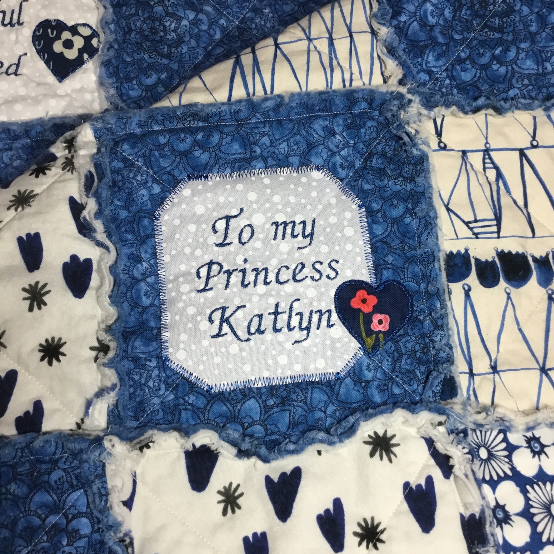 ADD ON Personalize Your Quilt Custom Quilt Personalized Etsy