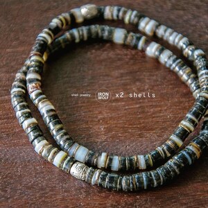 2 X SHELL double strand shell bracelet