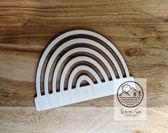 SVG Download - Rainbow DIY Yarn Kit for Glowforge