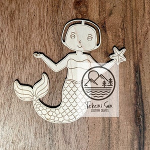SVG Télécharger - Mermaid DIY Yarn Kit pour Glowforge