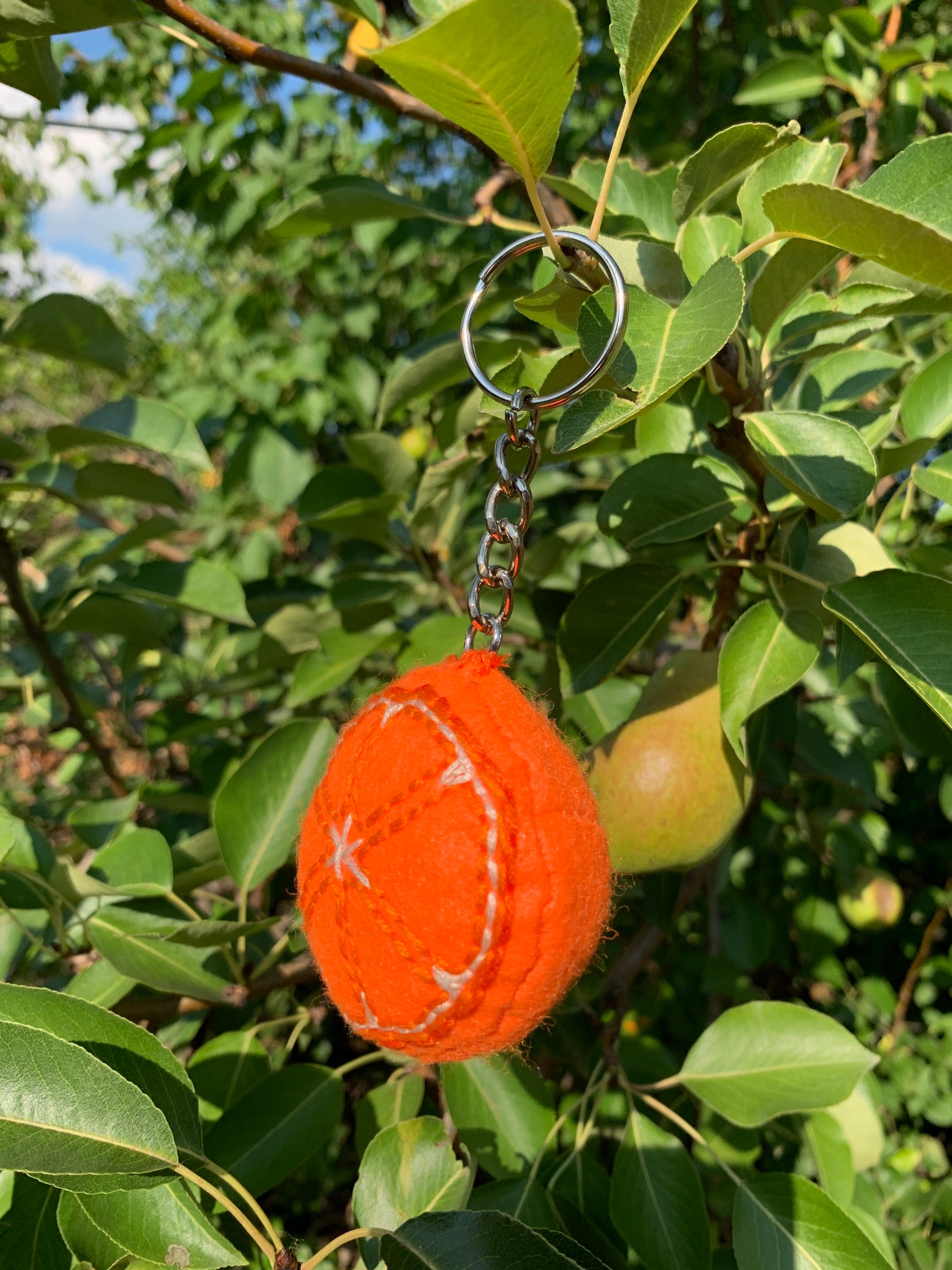 Handmade Orange Keychain Etsy