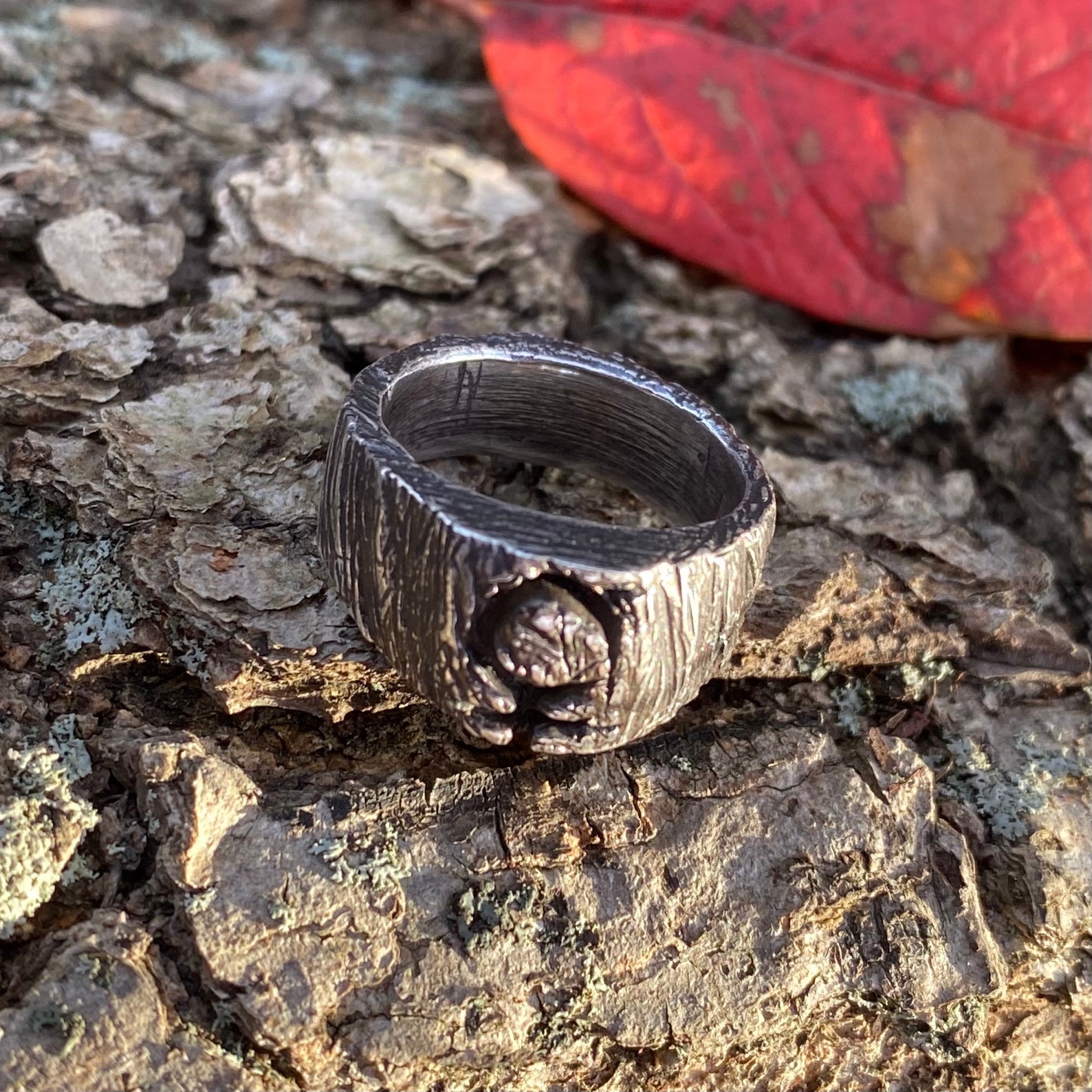 Lilith the First Witch Ring in Sterling Silver Triskelion | Etsy