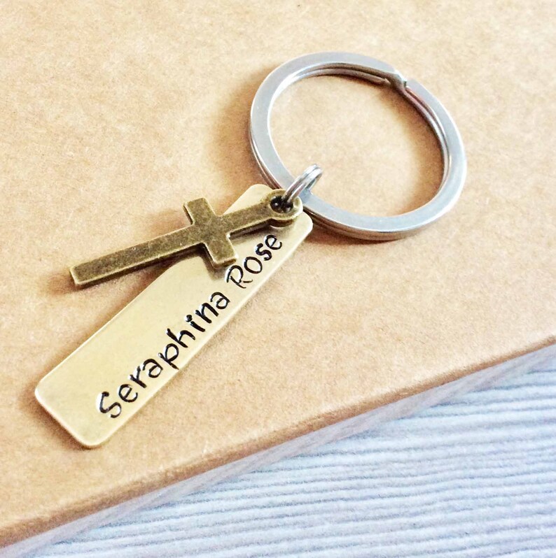 KEYRING KEYCHAIN Cross Memorial in Loving Memory Remembrance Etsy
