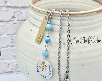 24K Gold Four Leaf Clover Car Charm, Personalized Car Hanger