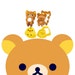 Rilakkuma Cookie Cutter Sandwich Cutter Bear Biscuit Mold Fondant Mold Cookie Plunger Relax Bear Japanese bento mold