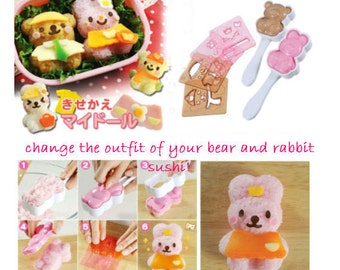Gratuit Images Cat Dog Onigiri Mold Rice Ball Kit Nori Seaweed Punch Cutter Etsy dernière salutations