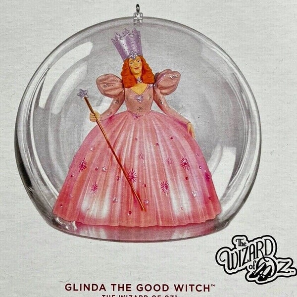 Hallmark 2022 Glinda The Good Witch The Wizard Of Oz Keepsake Christmas Ornament Magic Lights Floating Bubble New in Box