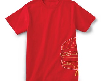 McDonald's Big Mac T-shirt Fast Food Apparel Red Unisex Shirt X-Large New