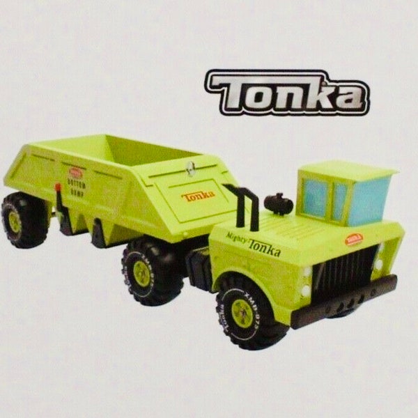 Hallmark 2019 Mighty Tonka Bottom Dump Truck Keepsake Christmas Ornament Toy Truck New in Box