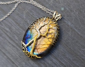 Fantasy inspired pendant: The Two Trees