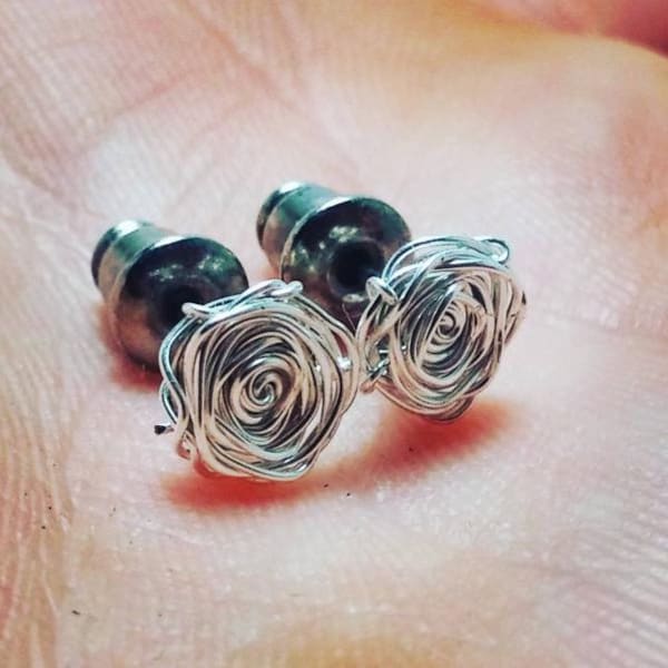 Boucles d'oreilles roses