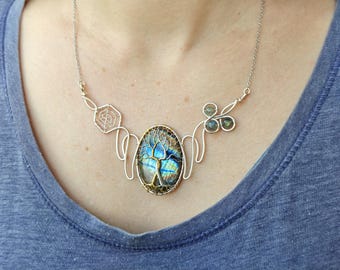 Fantasy inspired necklace: The Two Trees