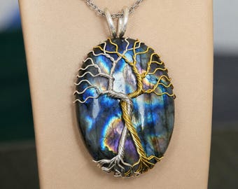 Fantasy inspired pendant: The Two Trees