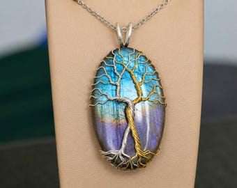 Fantasy inspired pendant: The Two Trees