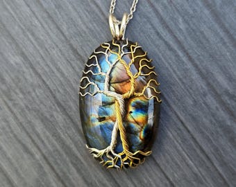 Fantasy inspired pendant: The Two Trees