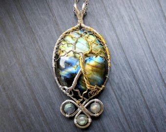 Fantasy inspired pendant: The Two Trees