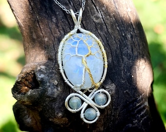 Fantasy inspired pendant: The Two Trees