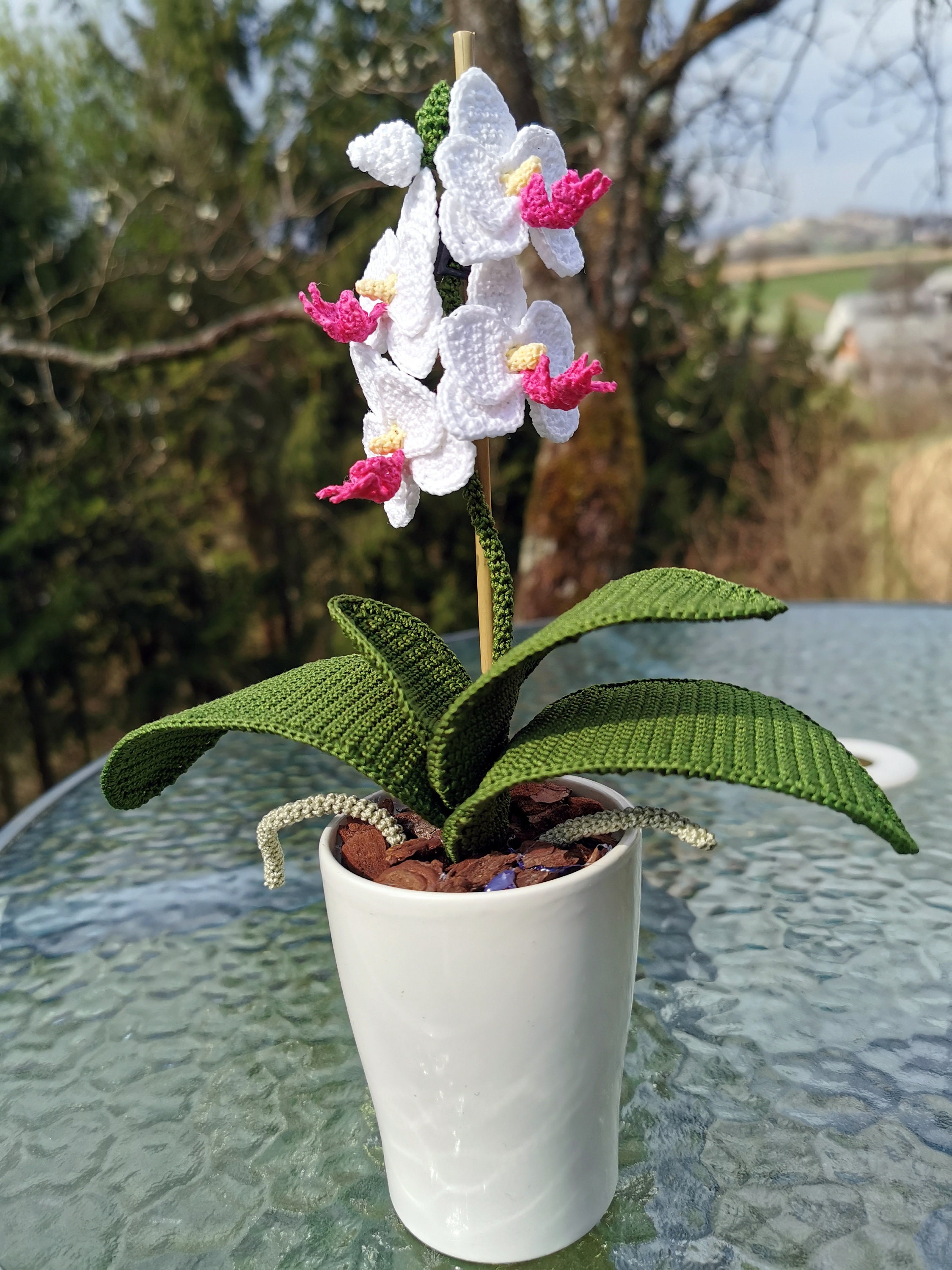 21 Orchid Crochet Patterns to Stitch Elegant Blooms for Home Decor and Gifts 20 Crochet pattern for a miniature orchid