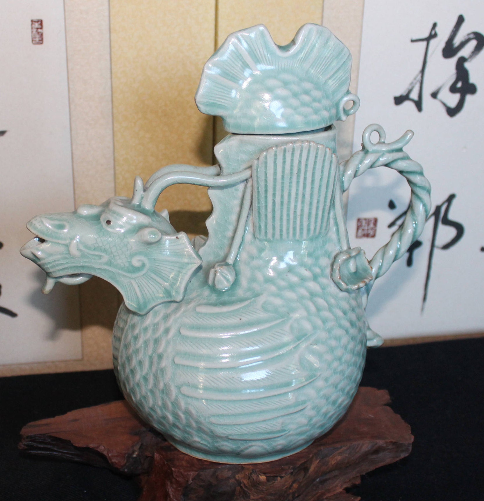高麗青磁 筍水差し 高麗青磁 筍水注 水注 水差し 煎茶道具 書道具 - メルカリ