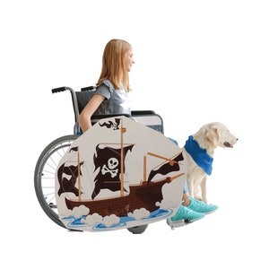 Rolling Buddies Ghost Pirate Ship Wheelchair Costume Child's zdjęcie 1