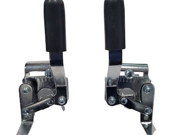 Heavy Duty Wheelchair Brakes, WheelLocks (Pair), Side Mount Bolt-On for 7/8" Tube Fits Most Newer Medline, Drive, E&J, ALCO and Other Manual