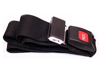 Wheelchair Seat Belt up to 48" Auto Style Metal Buckle