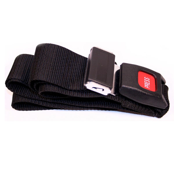 Wheelchair Seat Belt up to 48" Auto Style Metal Buckle