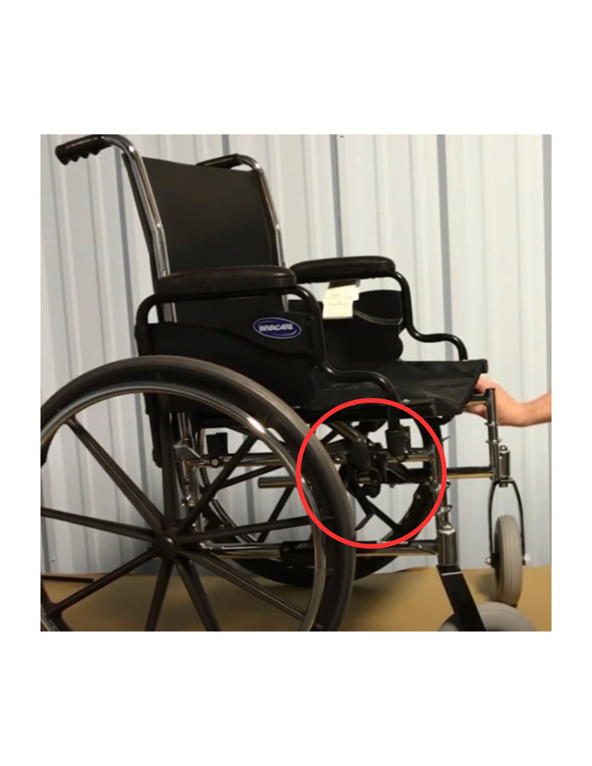 Heavy Duty Wheelchair Brakes Wheellocks Pair Side Mount Bolt on For 7 