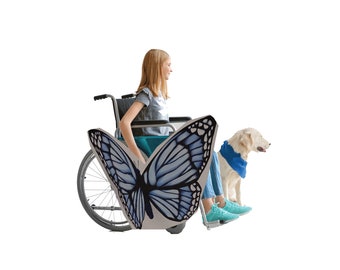 Rolling Buddies Blue Butterfly Wheelchair Costume Child's