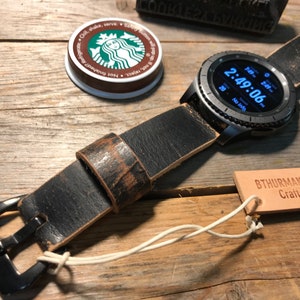 Samsung Gear S3 S2 Leather Strap Band Men or Women