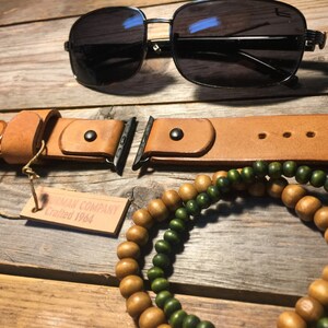 Leather watch strap, band, apple watch,   Vintage 42mm, 38mm 40mm, 44mm Men or Women