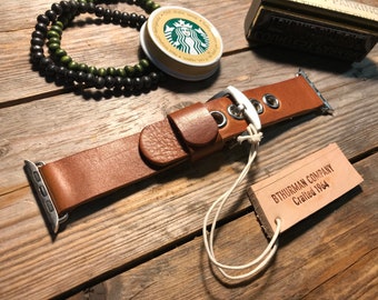 Apple Watch Leather Band Strap 42mm, 38mm 40mm, 44mm Men or Women