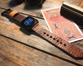 Fitbit Versa Version 1, 2, 3, 4 Leather Strap Band Men or Women