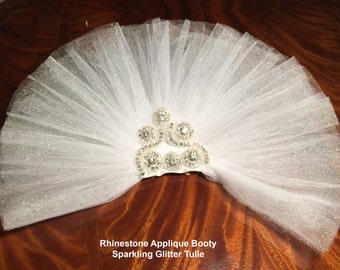 Butt Veil for the destination wedding - Booty veil embellished with RHINESTONES made of  by CYA Bikini Veils