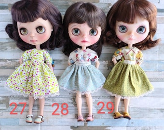 CHOOSE your 3 favorite outfits from SALE SECTION. Clearence huge  clothes for blythe doll. Write me note with your choice. Ready to send..