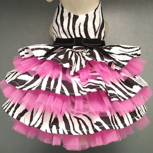 Pink Zebra Dress - Etsy