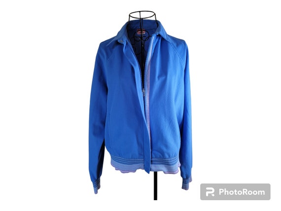 1990s Vintage Microfiber Track Jacket: Women's Pe… - image 4