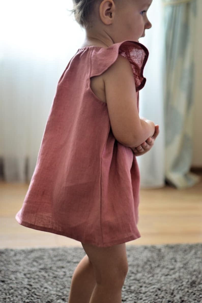 Linen Dress Baby Dress Linen Baby Dress Toddler DressLinen Etsy