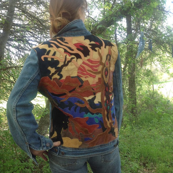 Leather Applique Etsy