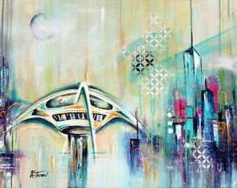 LAX Theme Building Art: Mid-Century Modern Los Angeles Airport Wall Art