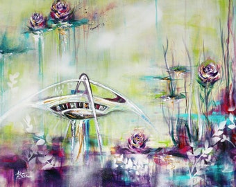 LAX Theme Building Art: Mid-Century Modern Impressionism, Los Angeles Airport