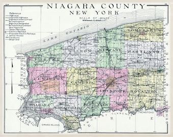 Niagara County, NY Map