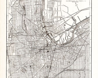 Map of Newark , New Jersey