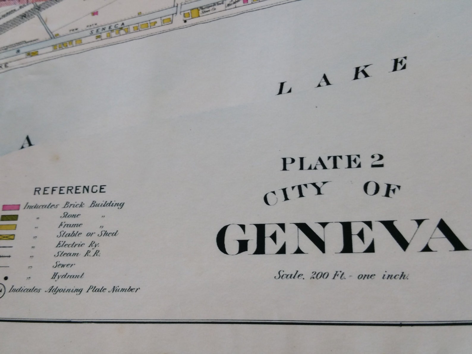 Geneva New York City Map Plate 2 Etsy