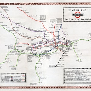 Underground Railways of London Map image 1