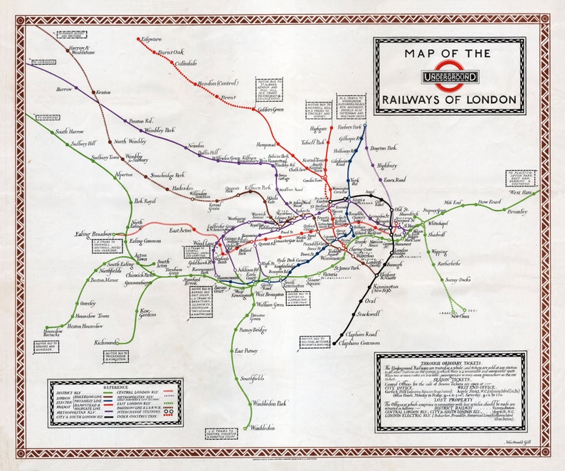 Underground Railways of London Map image 1
