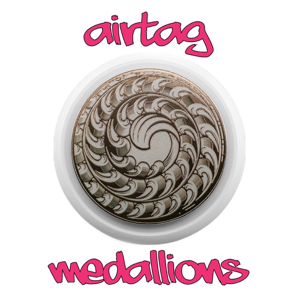 AirTag Medallions Engraved NEW Apple Airtag | Replacement Cover Scrolls 1