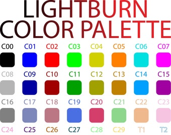 Lightburn Color Palette Adobe Illustrator Swatches