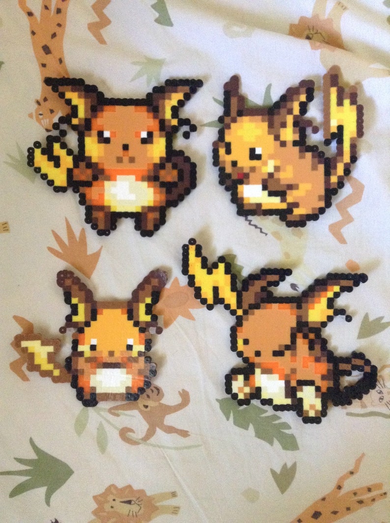 Choose a Raichu Perler Bead Sprite Etsy